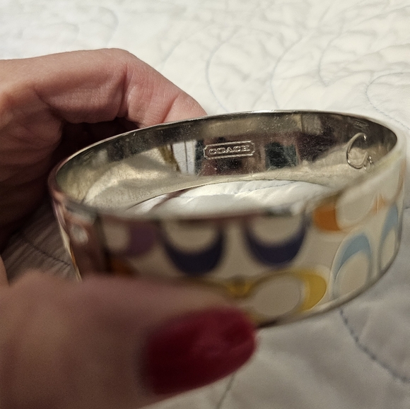 Coach Multi-Color Signature C Bangle Bracelet - Picture 7 of 11